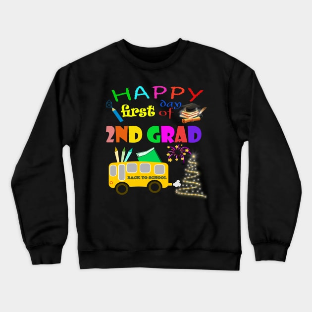 back to school shirt,2nd grade Crewneck Sweatshirt by khalid12